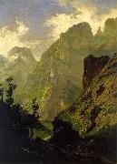 Carlos de Haes The Peaks of Europe,  The Mancorbo Canal USA oil painting reproduction